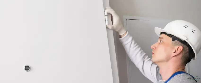 ALS-Man installing door