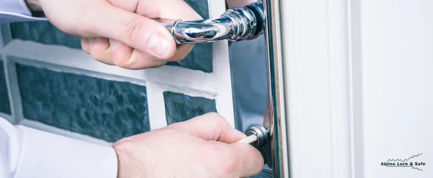 ALS - Man locking the door of an apartment